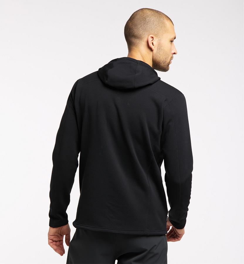 Haglöfs Mens Bungy Fleece Black New Zealand 53296HRYL